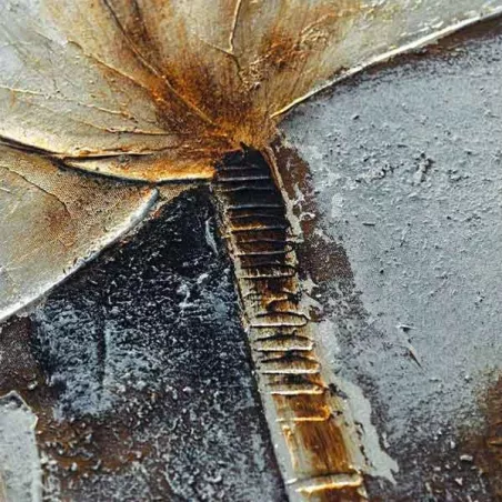 Witte veldbloem, schilderij 50 x 150 cm