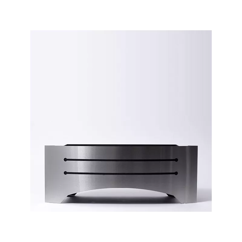 Razor decoratieve houtkachel, staande open haard Kleur Geborsteld roestvrij staal