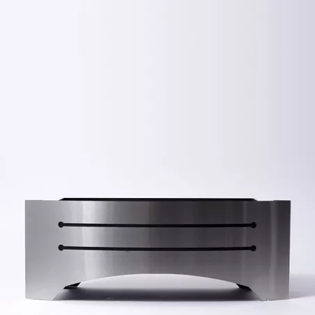 Razor decoratieve houtkachel, staande open haard Kleur Geborsteld roestvrij staal