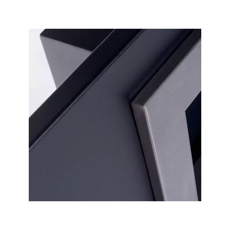 Wandhaard Stockholm, 2 haarden voor 5,4kW Kleur Geborsteld roestvrij staal