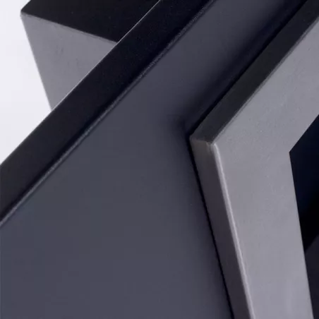 Wandhaard Stockholm, 2 haarden voor 5,4kW Kleur Geborsteld roestvrij staal