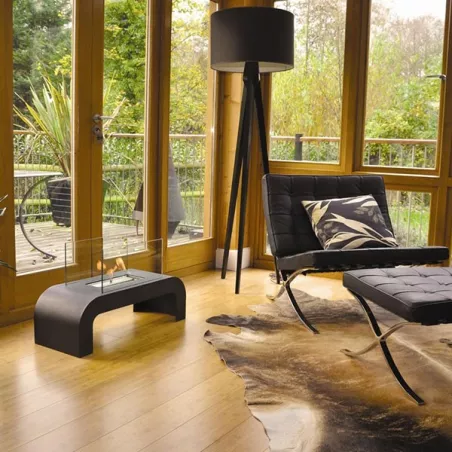 Salon staande ethanol open haard Kleur Zwart