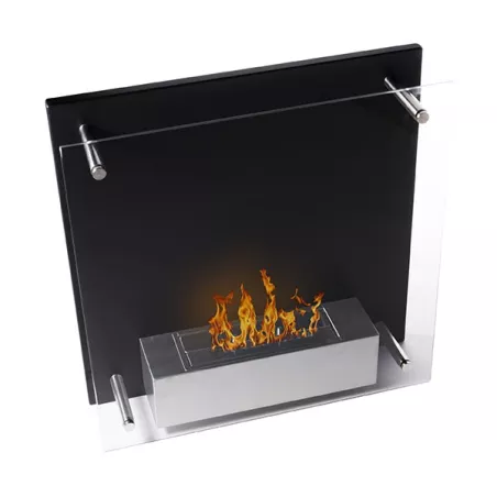 Squarebox ethanol wandverwarming Kleur Zwart