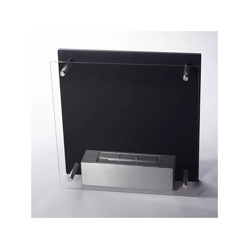 Squarebox ethanol wandverwarming Kleur Zwart