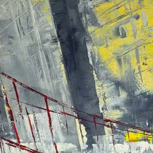 Stedelijk schilderij Golden Gate Bridge 120 x 180