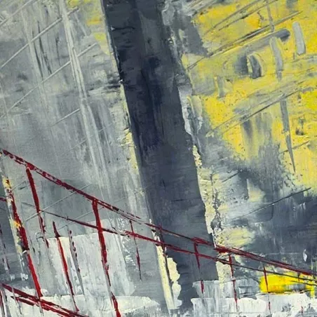 Stedelijk schilderij Golden Gate Bridge 120 x 180