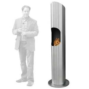 Loft cilindrische ethanol haard : Wikao
