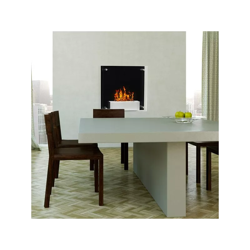 Squarebox ethanol wandverwarming Kleur Zwart