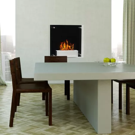 Squarebox ethanol wandverwarming Kleur Zwart