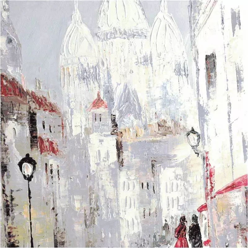 Schilderij Montmartre 120 x 80 : Wikao huis en ontwerp