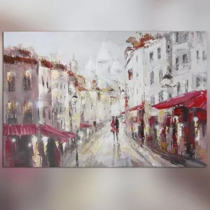 Schilderij Montmartre 120 x 80 : Wikao huis en ontwerp