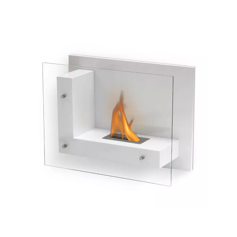 Stijlvolle Brisbane ethanol haard, 2700 watt Kleur Wit