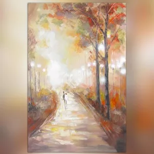 Herfst schilderij 80 x 120 cm