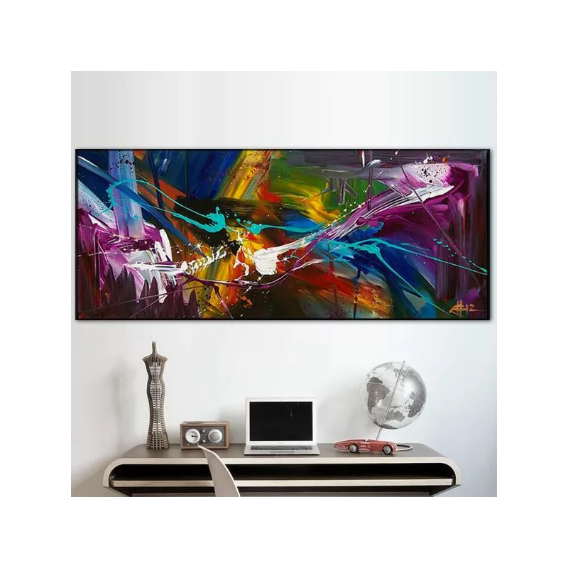 conceptueel schilderij 'contrast', 60x90