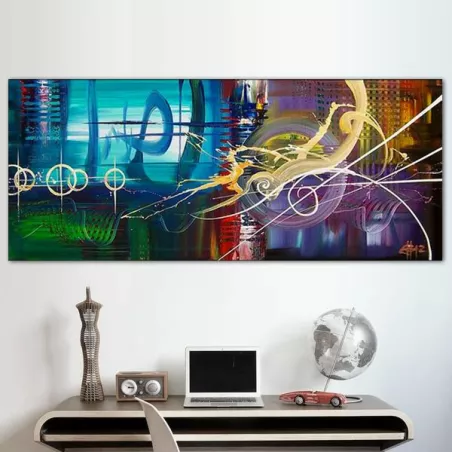 Droomlandschap, uitzicht op een droom in een schilderij, 60x90 cm
