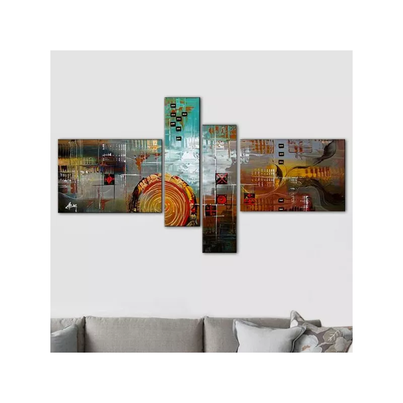 Pictogrammen vierluik, 4 hangende panelen