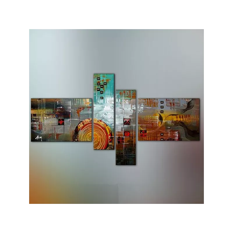 Pictogrammen vierluik, 4 hangende panelen
