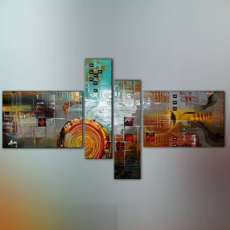 Pictogrammen vierluik, 4 hangende panelen