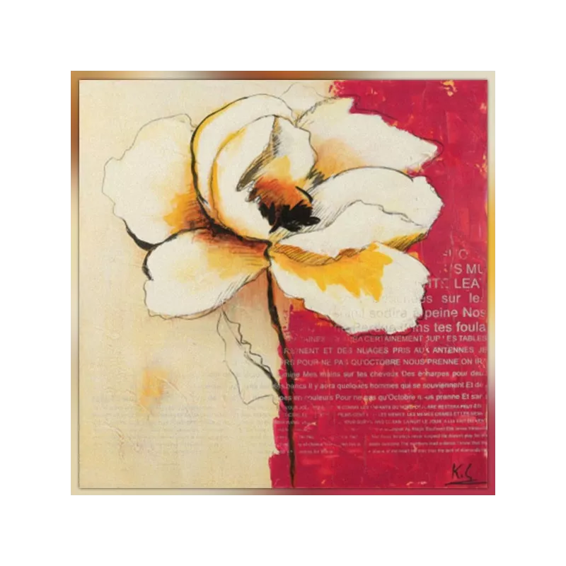 Cabrel en Lamazou schilderij, tribuut 60x60 cm