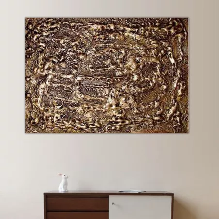 Bronzen schilderij, decoratief paneel 60x80 cm