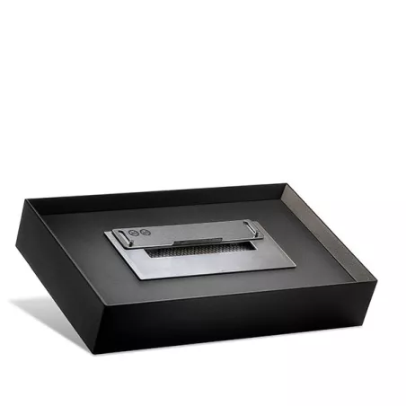 Argos, herstel van de oude schoorsteen. Kleur Zwart Brander 2.2L/4kW