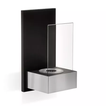 Tab muurhaard, 60x20x15 cm Kleur Geborsteld roestvrij staal