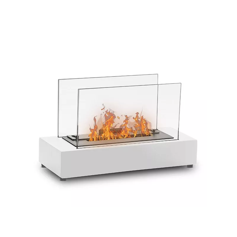 Kobe mini ethanol haard, 40 x 20 x 25 cm Kleur Wit
