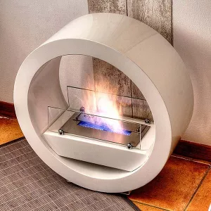 Ronde ethanol haard Izoa