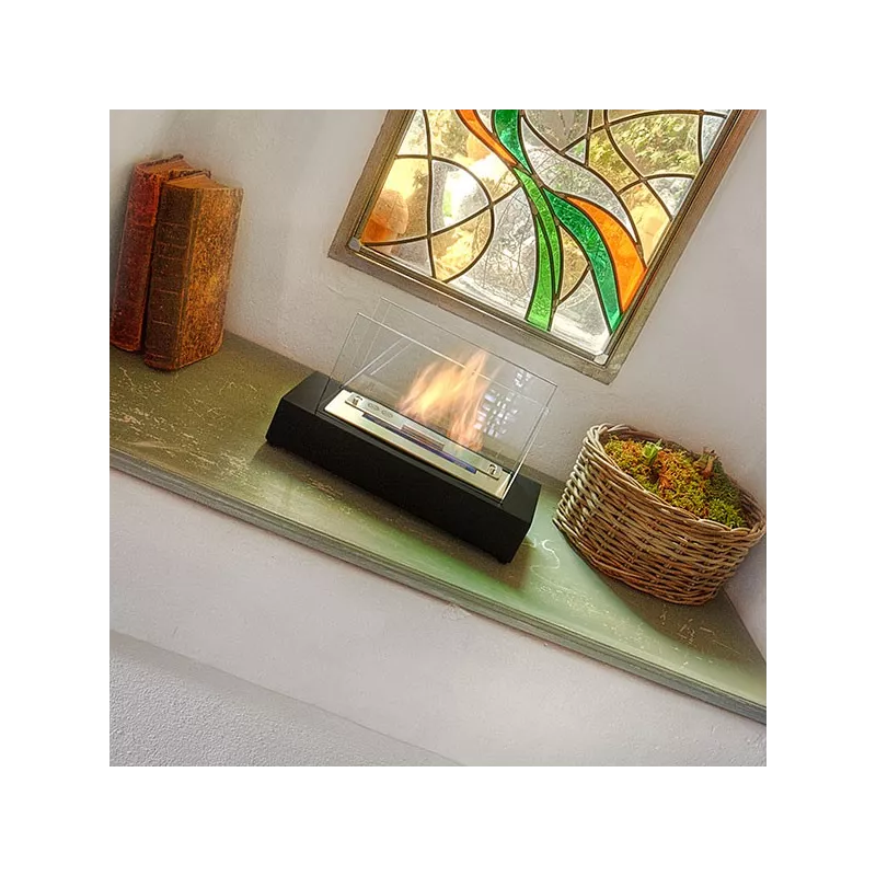Kobe mini ethanol haard, 40 x 20 x 25 cm Kleur Wit