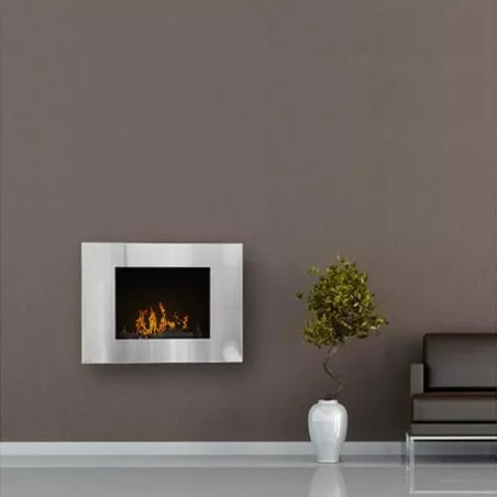 Firenox Vario bio ethanol haard, 80x59x18cm Kleur Geborsteld roestvrij staal