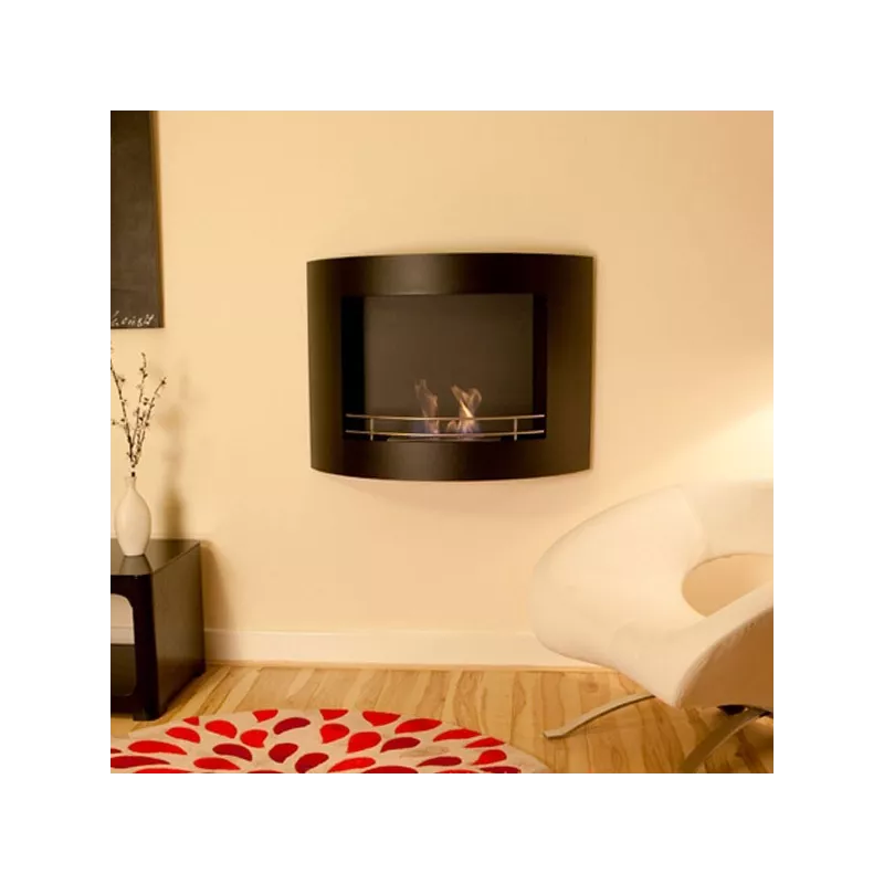 Harmonie ethanol haard, 84x27x68cm Kleur Wit Brander 2.2L/4kW