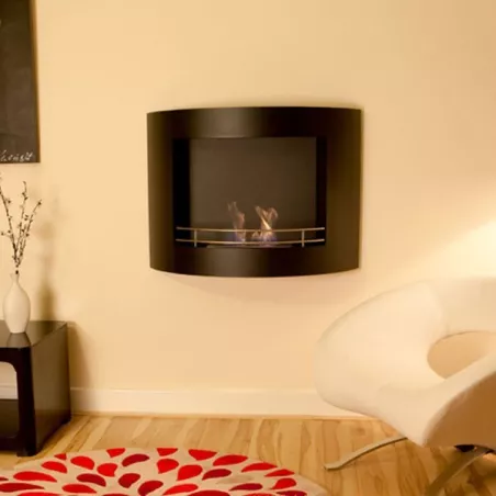Harmonie ethanol haard, 84x27x68cm Kleur Wit Brander 2.2L/4kW