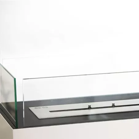 Romane grote ethanol schouw, 100 x 90 x 35 cm Kleur Wit Brander 4L/5kW