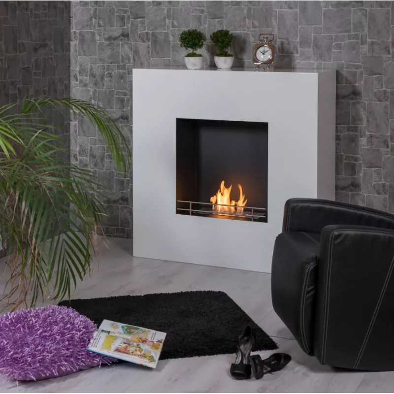 Elite grote ethanol haard Kleur Wit