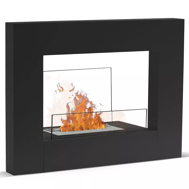 Lungo, de organische designhaard Kleur Zwart Brander 1.5L/3kW