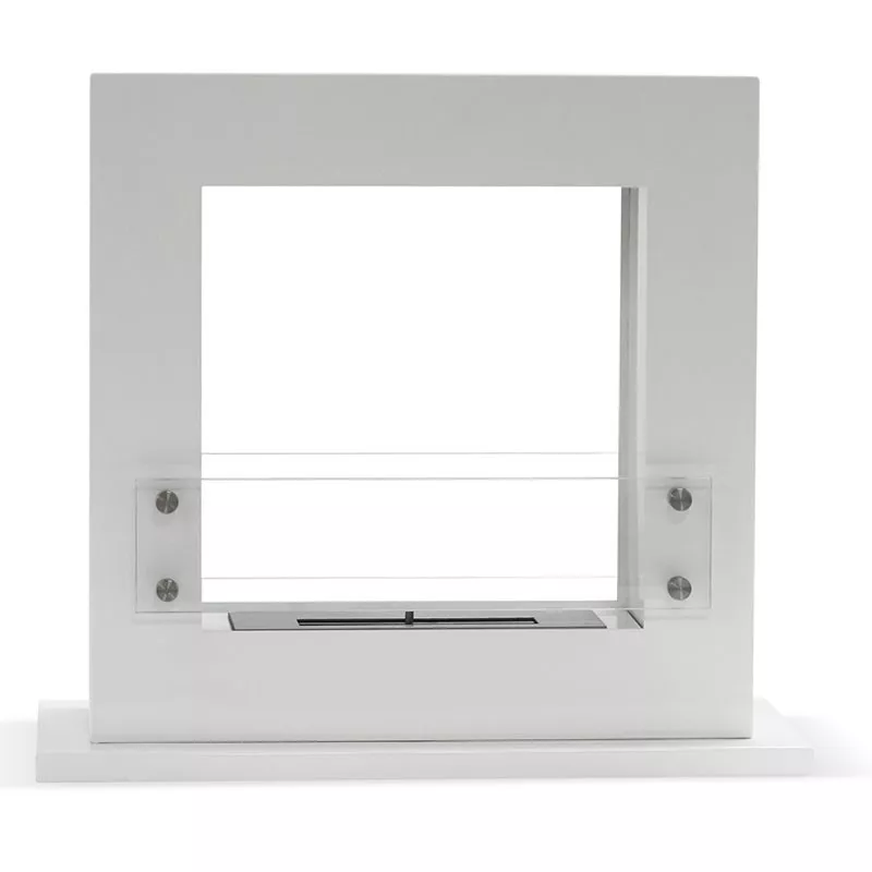 Arche vierkante ethanol schouw, 70 x 60 x 35 cm Kleur Wit