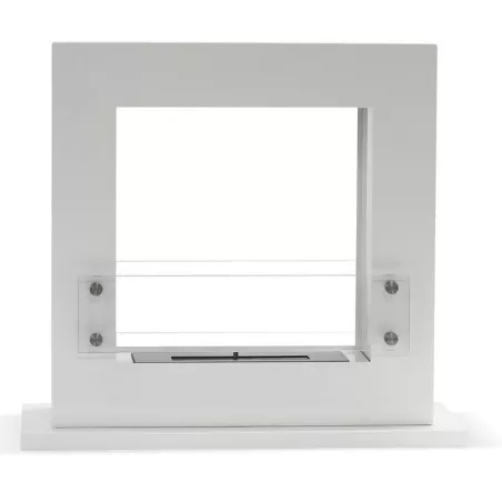 Arche vierkante ethanol schouw, 70 x 60 x 35 cm Kleur Wit