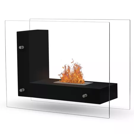 Staande ethanolhaard Luna 3kW Kleur Zwart Brander 1.5L/2,7kW