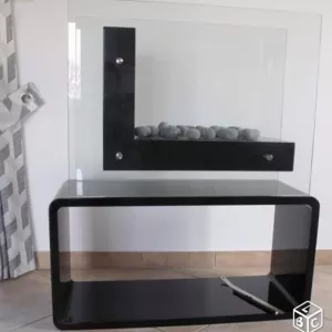 Vrijstaande open haard Luna