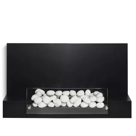 Hybride wand/vloer, ethanol 4kW Kleur Zwart