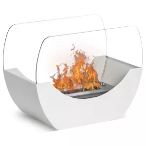 Witte tafel ethanol haard Chloe