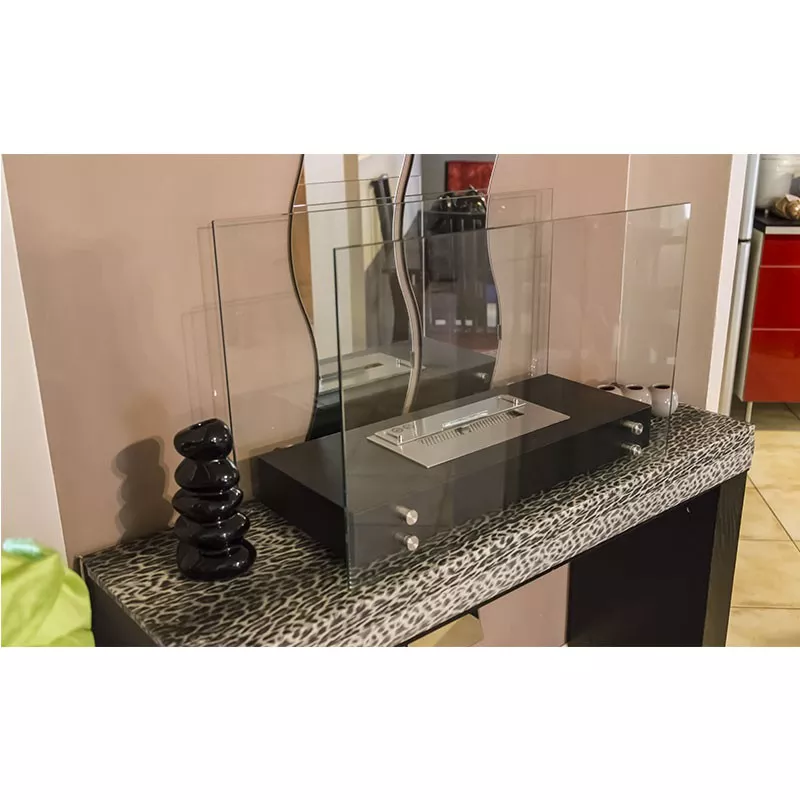 Ottawa vloer open haard Kleur Wit Brander 1.5L/3kW