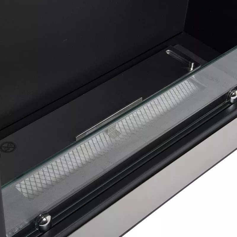 InVivo 4kW bio-ethanol haard, 80x18x59 cm Kleur Geborsteld roestvrij staal