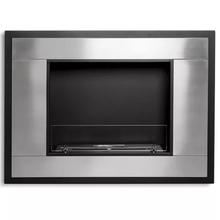 InVivo 4kW bio-ethanol haard, 80x18x59 cm Kleur Geborsteld roestvrij staal