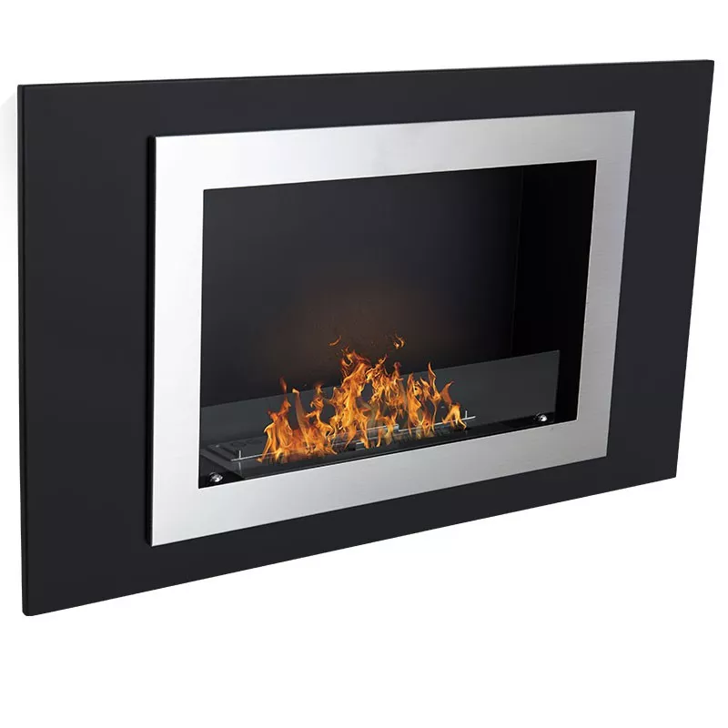 Edinburgh, 4,5kW organische wandhaard Kleur Zwart
