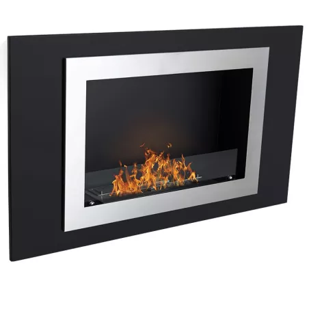 Edinburgh, 4,5kW organische wandhaard Kleur Zwart