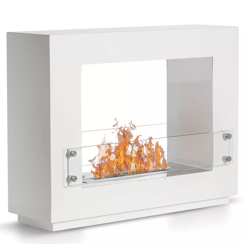 Zenith staande organische open haard Kleur Wit