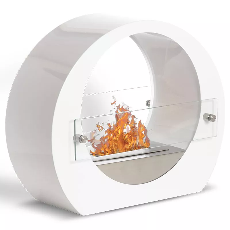 Manhattan staande ethanol haard, 2.7kw Kleur Wit