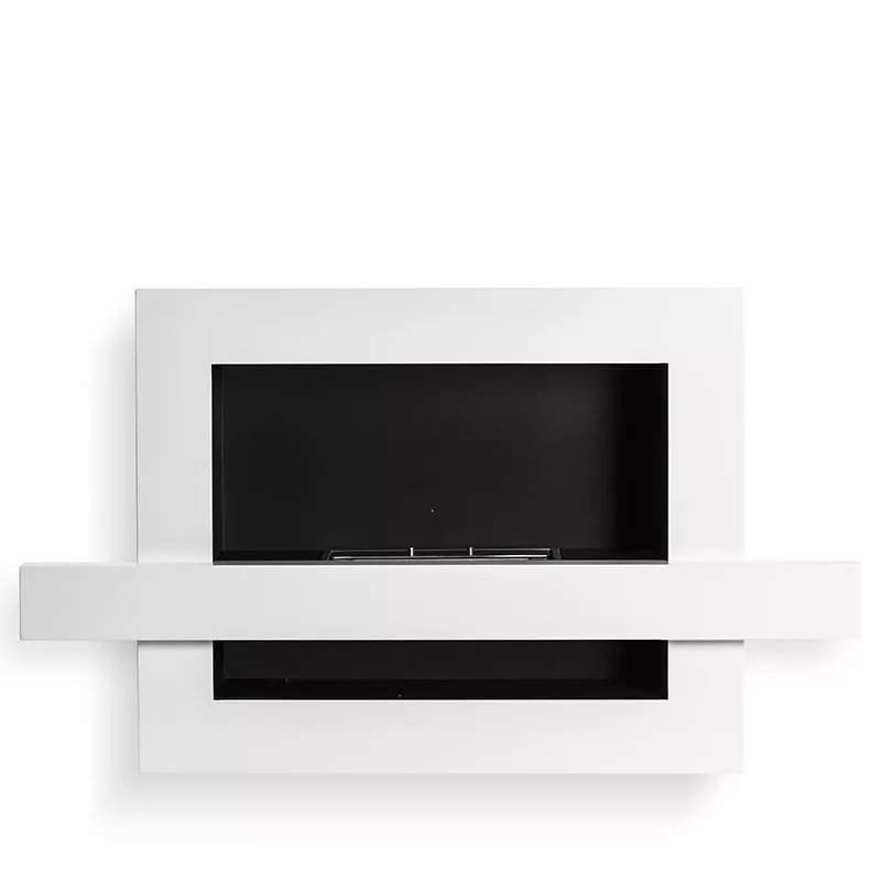Urban bio-ethanol haard, 110x65x24cm Kleur Wit