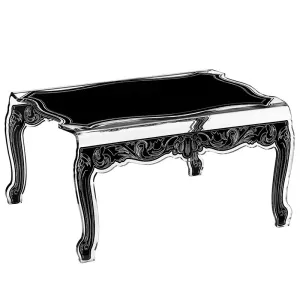 Barokke salontafel van plexiglas